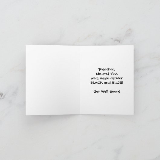 ライオンとラムボクサー – がんと青と黒を作る カード (内部)