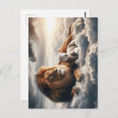 ライオンとラム葉書 ポストカード (正面/裏面)