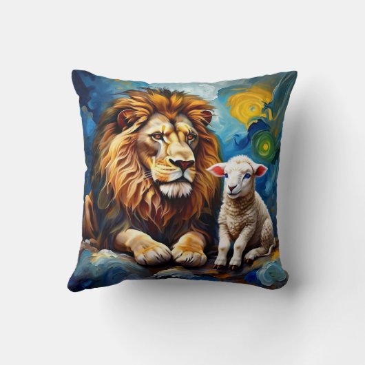 ライオンとラム クッション (裏面)