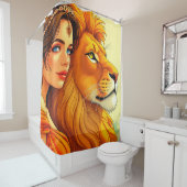 ライオンとレディ シャワーカーテン (インサイチュ)
