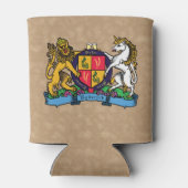 ライオンと一角獣の激しいビアコート・オブ・アームズ 缶クーラー (裏面)