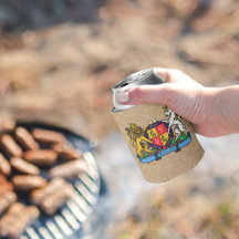 ライオンと一角獣の激しいビアコート・オブ・アームズ