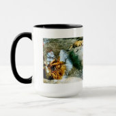 ライオンと反射 マグカップ (左)