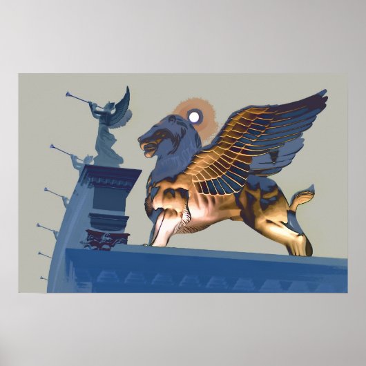 ライオンと天使 ポスター (正面)