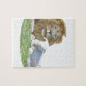 ライオンと子羊のクリスチャン芸術 ジグソーパズル (横)