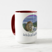 ライオンと子羊のクリスチャン マグカップ (正面左)