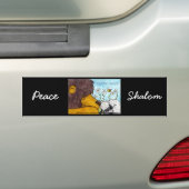 ライオンと子羊の穏やかな平和 バンパーステッカー (車上)