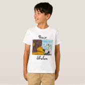 ライオンと子羊の穏やかな平和 Tシャツ (正面フル)