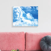 ライオンと子羊の雲 キャンバスプリント (インサイチュ (リビング))