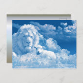 ライオンと子羊の雲 ポストカード (正面/裏面)