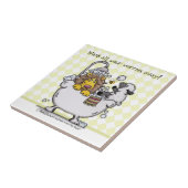 ライオンと子羊 – すべての心配を洗遠くにう! タイル (側面)