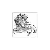 ライオンと子羊 |ウッドのスタンプ ラバースタンプ (インプリント)