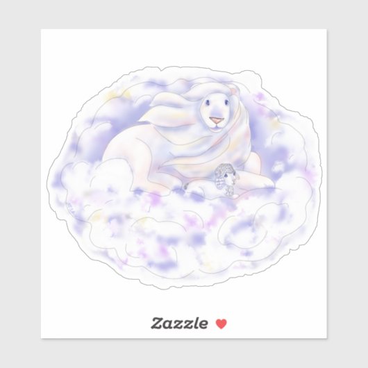 ライオンと子羊 | シール (シート)