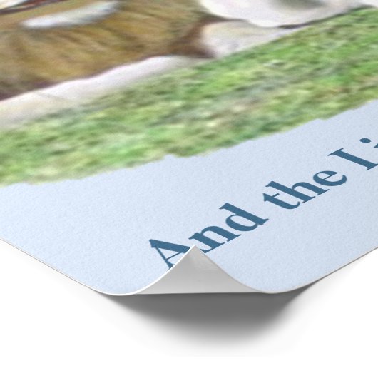 ライオンと子羊 ポスター (角)