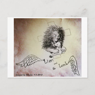 ライオンと子羊 ポストカード
