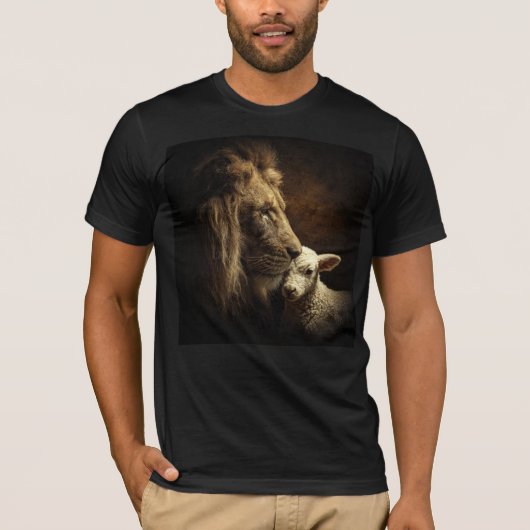 ライオンと子羊 Tシャツ (正面)