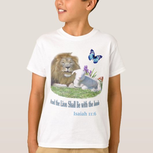 ライオンと子羊 Tシャツ (正面)