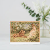 ライオンと少女 ポストカード (スタンド正面)