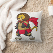 ライオンと戦士のケープ クッション (ブランケット)