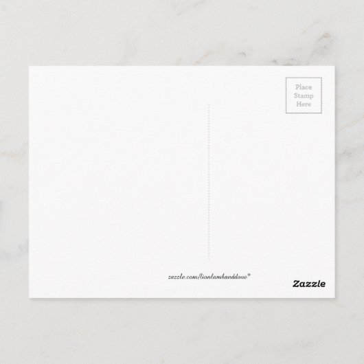 ライオンと羊と鳩 ポストカード (裏面)