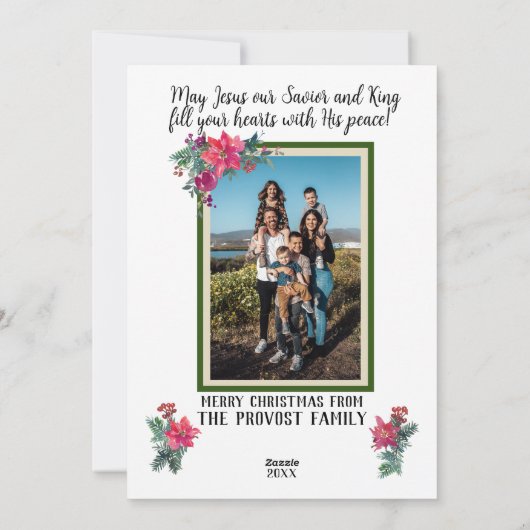 ライオンと羊のフロント面(写真とグリーティング付き) シーズンカード (裏面)