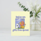 ライオンと羊は、落ちる星をキャッチする ポストカード (スタンド正面)