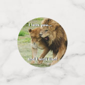 ライオンと雌ライオン コンフェッティ (スモール正面)