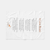 ライオンによっては毛布の詩がとどろきます フリースブランケット (正面(横))