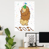 ライオンに尾を付ける ポスター (ホームオフィス)