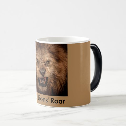 ライオンのとどろきのコーヒー・マグ モーフィングマグカップ (正面右)