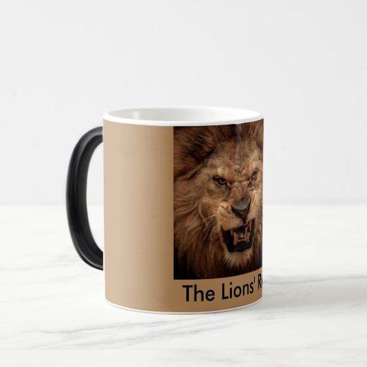 ライオンのとどろきのコーヒー・マグ モーフィングマグカップ (正面左)