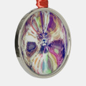 ライオンのまわりにデジタルアート メタルオーナメント (右)