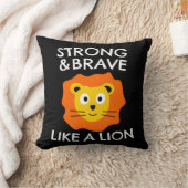 ライオンのように強く勇敢な クッション (ブランケット)