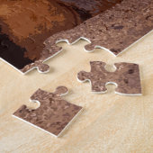 ライオンのアートワーク ジグソーパズル (側面)