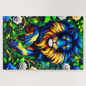 ライオンのアートワーク ジグソーパズル (横)