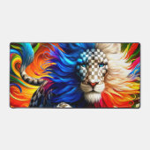 ライオンのアートワーク デスクマット (正面)