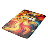 ライオンのアートワーク バスマット (アングル)