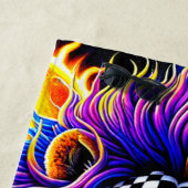 ライオンのアートワーク ビーチタオル (インサイチュ)