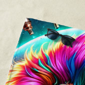 ライオンのアートワーク ビーチタオル (インサイチュ)