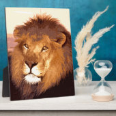 ライオンのアートワーク フォトプラーク (側面)