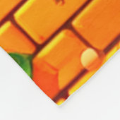 ライオンのアートワーク フリースブランケット (角)