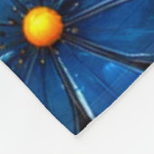 ライオンのアートワーク フリースブランケット (角)