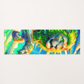 ライオンのアートワーク ヨガマット (裏面(横))