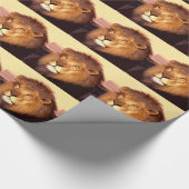 ライオンのアートワーク ラッピングペーパー (角)