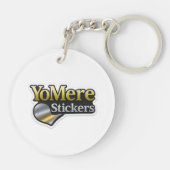 ライオンのアートワーク – Bicolor キーホルダー (裏面)