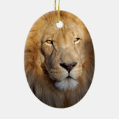 ライオンのイメージのオーナメント セラミックオーナメント (裏面)