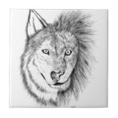 ライオンのオオカミ タイル (正面)