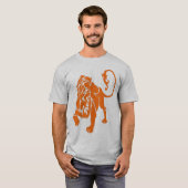 ライオンのオレンジ Tシャツ (正面フル)