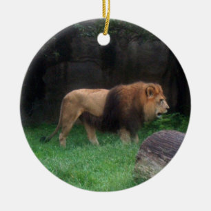 ライオンのオーナメントの~の絶滅危ぐ種シリーズ セラミックオーナメント