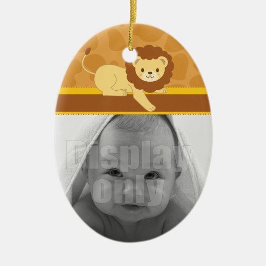 ライオンのオーナメント セラミックオーナメント (正面)